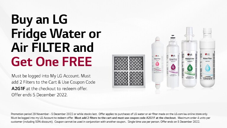 LG Fridge Water Filter and LG Fridge Air Filter Promotion